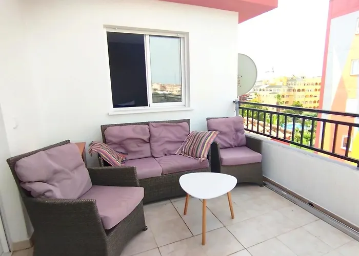 With A Large Sunny Balcony And A Swimmig Pool