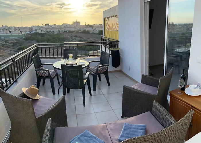 With A Large Sunny Balcony And A Swimmig Pool Apartment